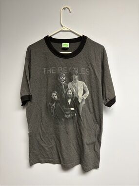 2005 The Beatles Graphic Ringer T-Shirt - Charcoal/Black